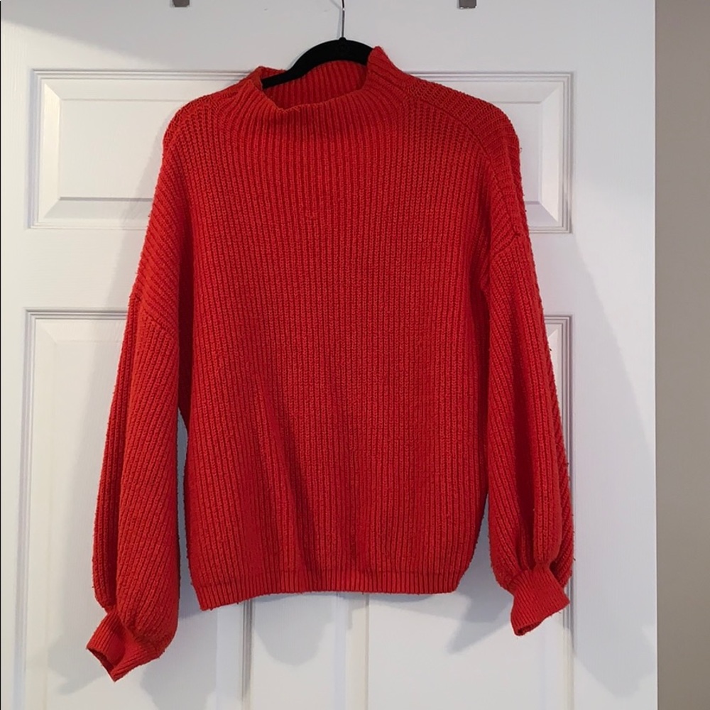 a new day Women's Orange Red Sweater